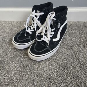 Vans Sk8 hi black shoes 6.5Y